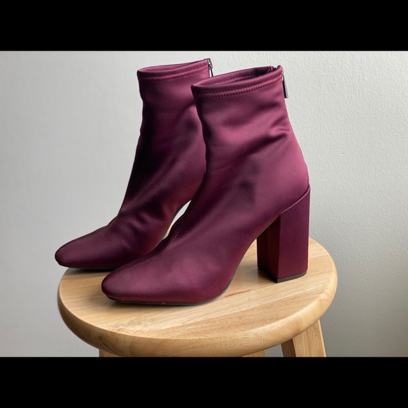 Jessica Simpson Satin Ankle Booties-Winder - Picture 3 of 6